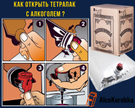 Як відкрити тетрапак з алкоголем (10 літрів горілки)?